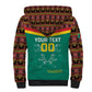 Custom Cameroun Football Sherpa Hoodie Allez Les Lions Indomptables