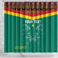 Custom Cameroun Football Shower Curtain Allez Les Lions Indomptables