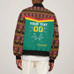 Custom Cameroun Football Sleeve Zip Bomber Jacket Allez Les Lions Indomptables