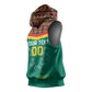 Custom Cameroun Football Sleeveless Hoodie Allez Les Lions Indomptables - African Pride