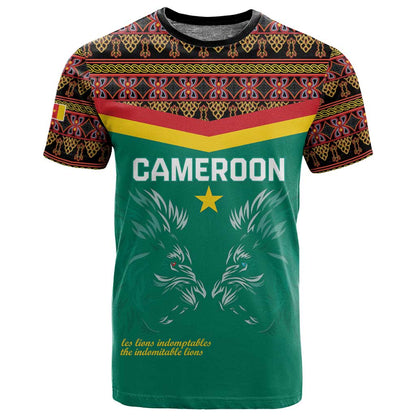 Custom Cameroun Football T shirt Allez Les Lions Indomptables