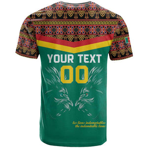 Custom Cameroun Football T shirt Allez Les Lions Indomptables