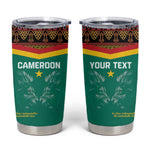 Custom Cameroun Football Tumbler Cup Allez Les Lions Indomptables