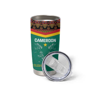 Custom Cameroun Football Tumbler Cup Allez Les Lions Indomptables
