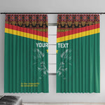 Custom Cameroun Football Window Curtain Allez Les Lions Indomptables