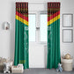 Custom Cameroun Football Window Curtain Allez Les Lions Indomptables
