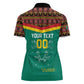 Custom Cameroun Football Women Polo Shirt Allez Les Lions Indomptables