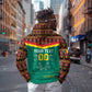 Custom Cameroun Football Zip Hoodie Allez Les Lions Indomptables