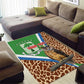 Personalised Equatorial Guinea Area Rug Bubo Poensis With Coat Of Arms