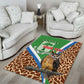 Personalised Equatorial Guinea Area Rug Bubo Poensis With Coat Of Arms