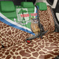 Personalised Equatorial Guinea Back Car Seat Cover Bubo Poensis With Coat Of Arms