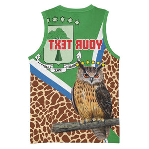Personalised Equatorial Guinea Basketball Jersey Bubo Poensis With Coat Of Arms - African Pride