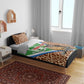 Personalised Equatorial Guinea Bedding Set Bubo Poensis With Coat Of Arms