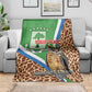 Personalised Equatorial Guinea Blanket Bubo Poensis With Coat Of Arms