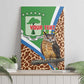 Personalised Equatorial Guinea Canvas Wall Art Bubo Poensis With Coat Of Arms