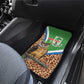 Personalised Equatorial Guinea Car Mats Bubo Poensis With Coat Of Arms