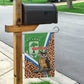 Personalised Equatorial Guinea Garden Flag Bubo Poensis With Coat Of Arms