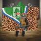 Personalised Equatorial Guinea Hooded Blanket Bubo Poensis With Coat Of Arms