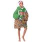 Personalised Equatorial Guinea Kid Wearable Blanket Hoodie Bubo Poensis With Coat Of Arms