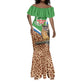 Personalised Equatorial Guinea Mermaid Dress Bubo Poensis With Coat Of Arms