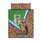 Personalised Equatorial Guinea Quilt Bed Set Bubo Poensis With Coat Of Arms