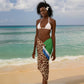 Personalised Equatorial Guinea Sarong Bubo Poensis With Coat Of Arms