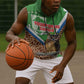 Personalised Equatorial Guinea Sleeveless Hoodie Bubo Poensis With Coat Of Arms - African Pride