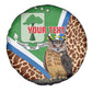 Personalised Equatorial Guinea Spare Tire Cover Bubo Poensis With Coat Of Arms