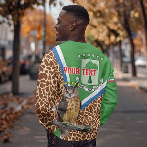 Personalised Equatorial Guinea Sweatshirt Bubo Poensis With Coat Of Arms