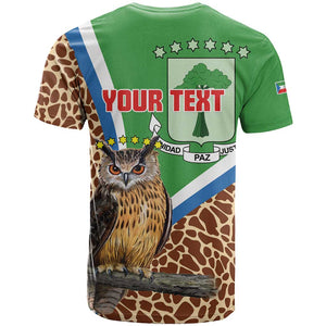 Personalised Equatorial Guinea T shirt Bubo Poensis With Coat Of Arms