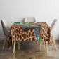 Personalised Equatorial Guinea Tablecloth Bubo Poensis With Coat Of Arms