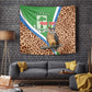 Personalised Equatorial Guinea Tapestry Bubo Poensis With Coat Of Arms