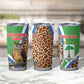 Personalised Equatorial Guinea Tumbler Cup Bubo Poensis With Coat Of Arms
