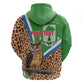 Personalised Equatorial Guinea Zip Hoodie Bubo Poensis With Coat Of Arms