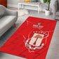 Custom Equatorial Guinea Football Area Rug Go Champions - Red Version