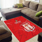 Custom Equatorial Guinea Football Area Rug Go Champions - Red Version