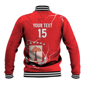 Custom Equatorial Guinea Football Baseball Jacket Go Champions - Red Version