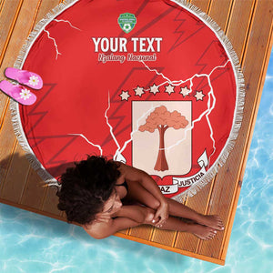 Custom Equatorial Guinea Football Beach Blanket Go Champions - Red Version