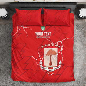 Custom Equatorial Guinea Football Bedding Set Go Champions - Red Version