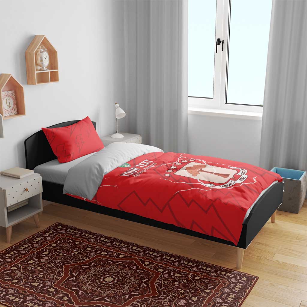 Custom Equatorial Guinea Football Bedding Set Go Champions - Red Version