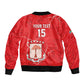 Custom Equatorial Guinea Football Bomber Jacket Go Champions - Red Version