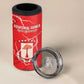 Custom Equatorial Guinea Football 4 in 1 Can Cooler Tumbler Go Champions - Red Version