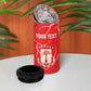 Custom Equatorial Guinea Football 4 in 1 Can Cooler Tumbler Go Champions - Red Version