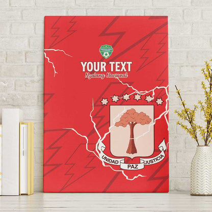Custom Equatorial Guinea Football Canvas Wall Art Go Champions - Red Version