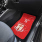 Custom Equatorial Guinea Football Car Mats Go Champions - Red Version