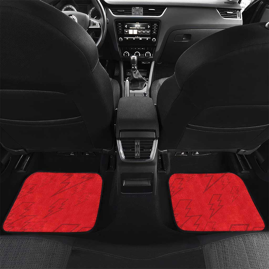 Custom Equatorial Guinea Football Car Mats Go Champions - Red Version