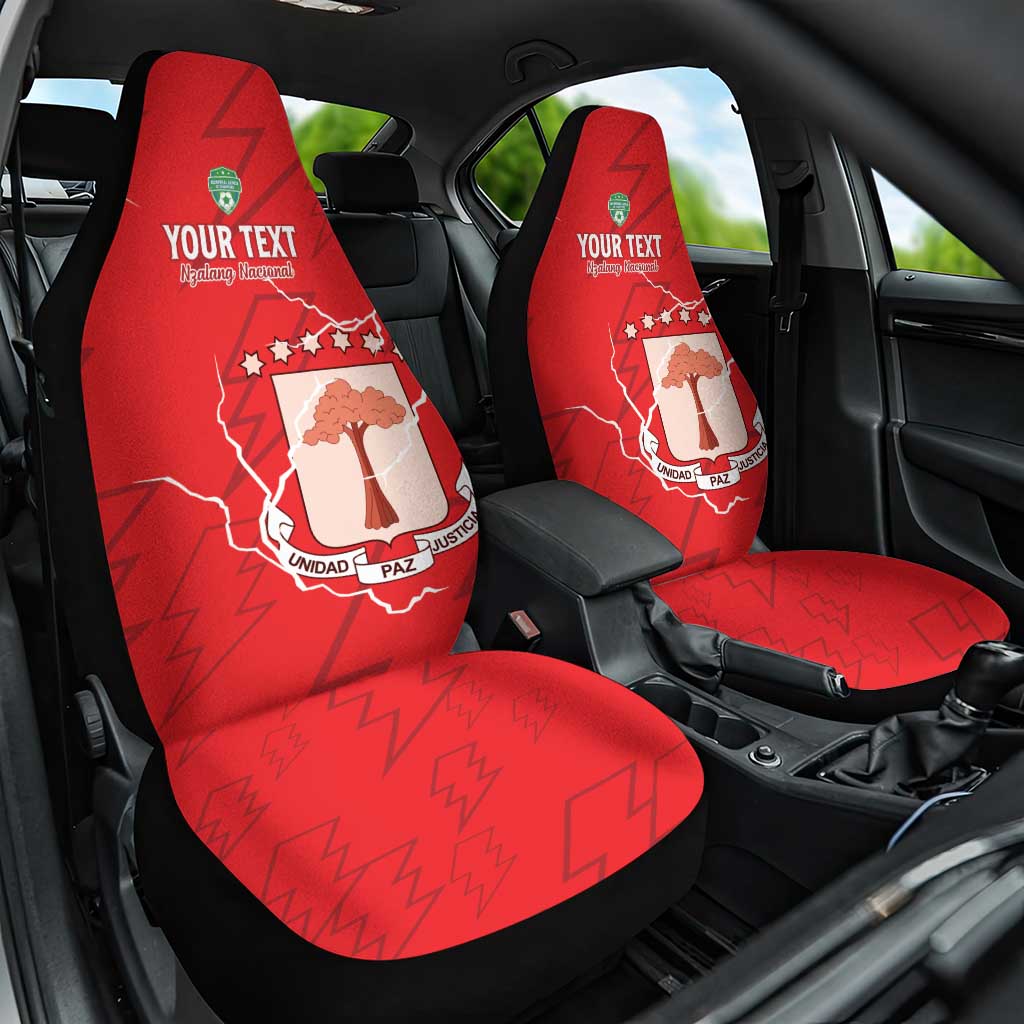 Custom Equatorial Guinea Football Car Seat Cover Go Champions - Red Version