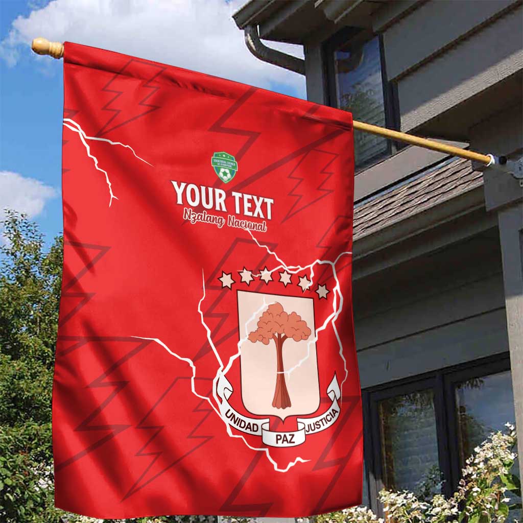 Custom Equatorial Guinea Football Garden Flag Go Champions - Red Version