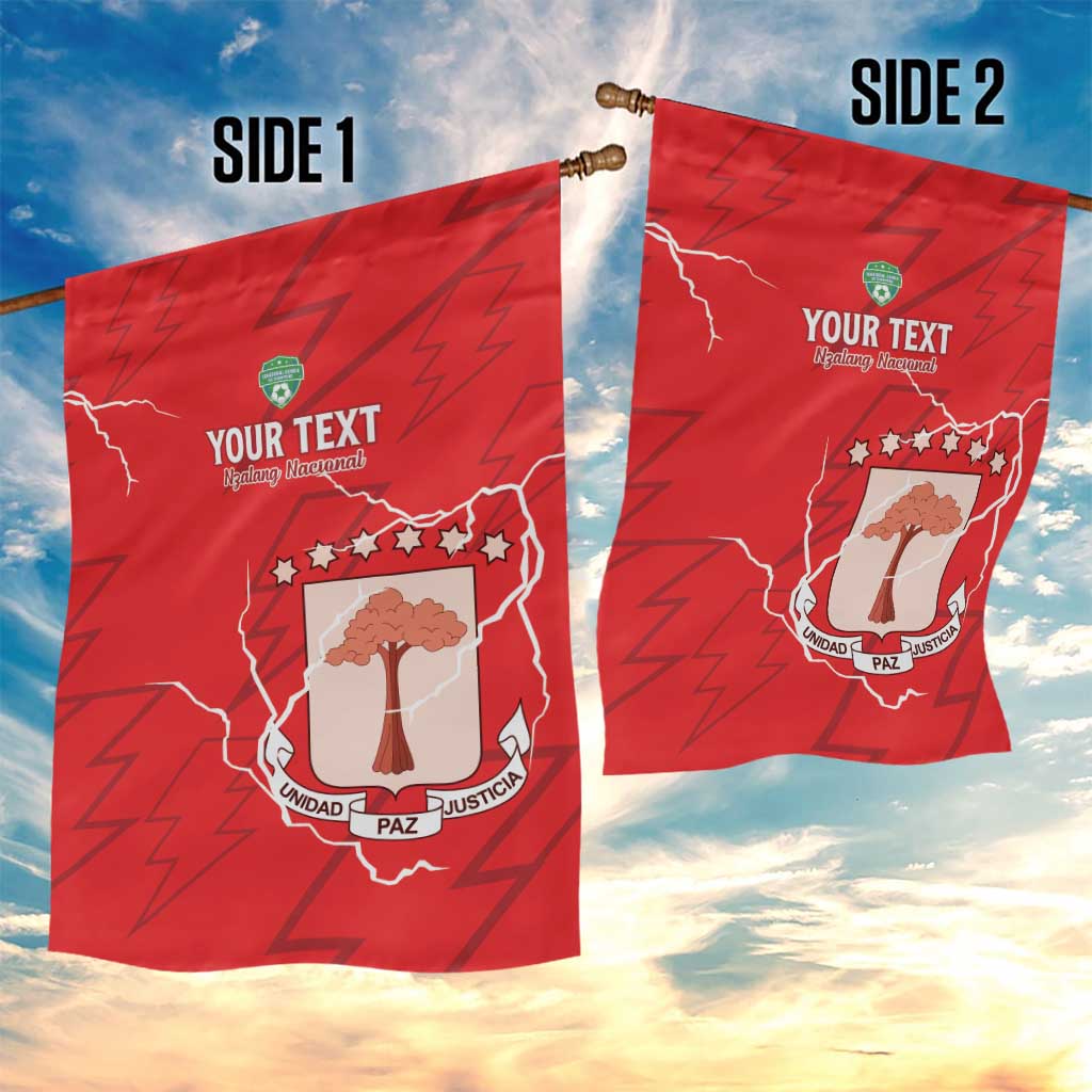 Custom Equatorial Guinea Football Garden Flag Go Champions - Red Version