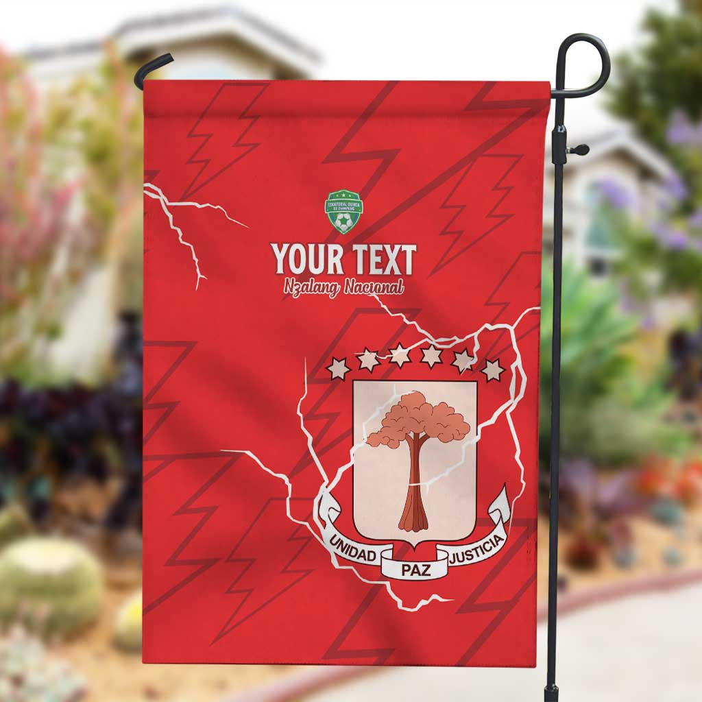 Custom Equatorial Guinea Football Garden Flag Go Champions - Red Version